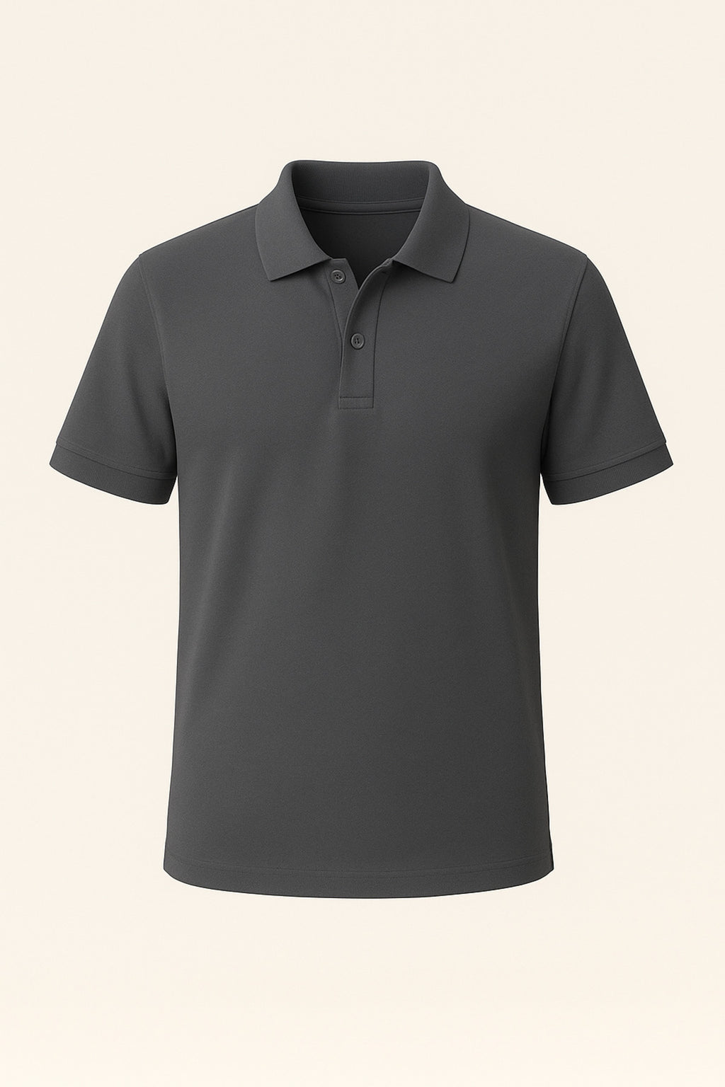 Erkek Antrasit Pamuklu Polo Yaka T-shirt