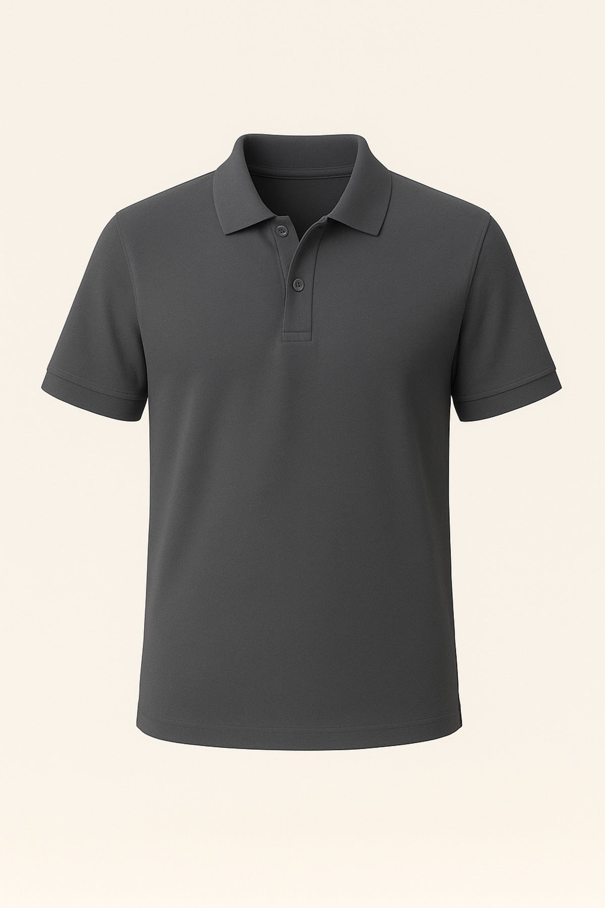 Erkek Antrasit Pamuklu Polo Yaka T-shirt