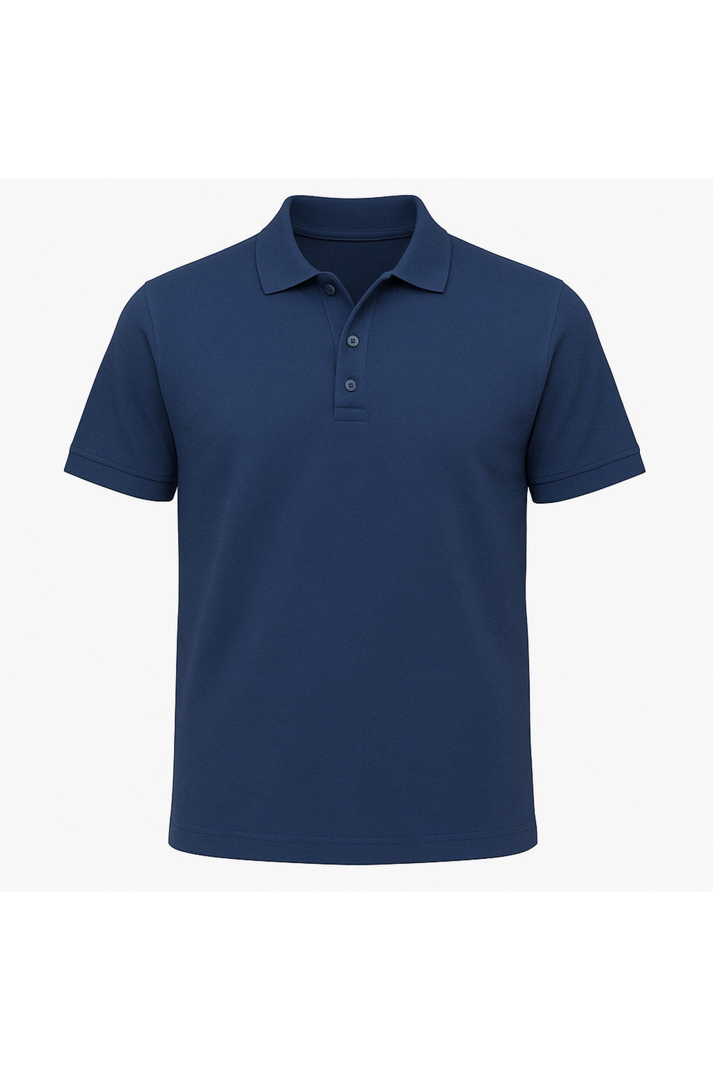 Erkek Lacivert Pamuklu Polo Yaka T-shirt
