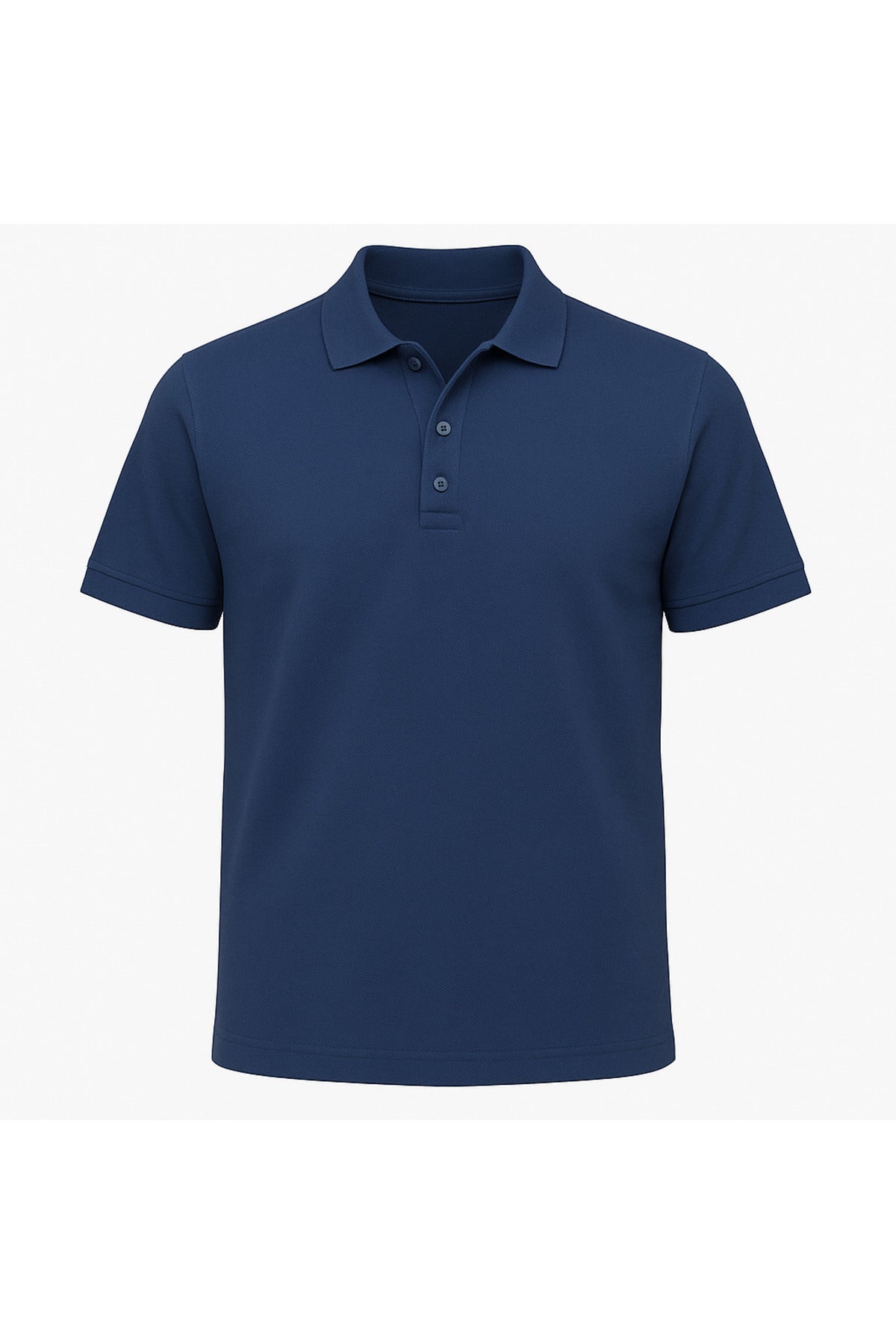 Erkek Lacivert Pamuklu Polo Yaka T-shirt