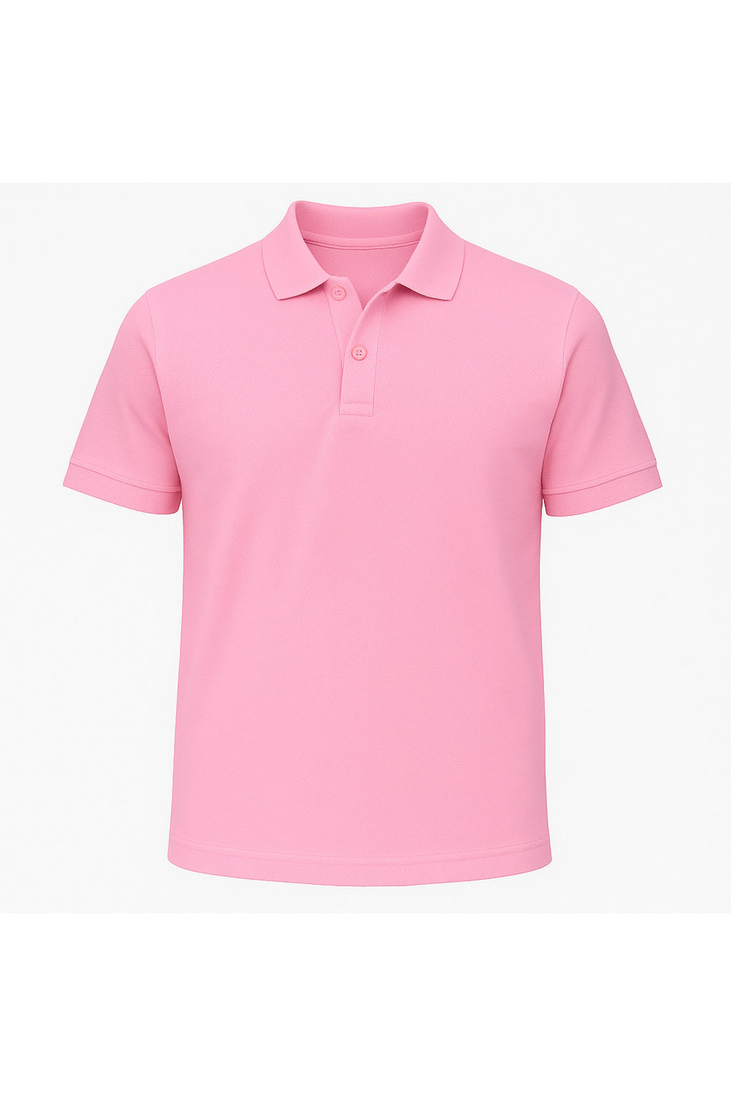 Erkek Açık Pembe Pamuklu Polo Yaka T-shirt