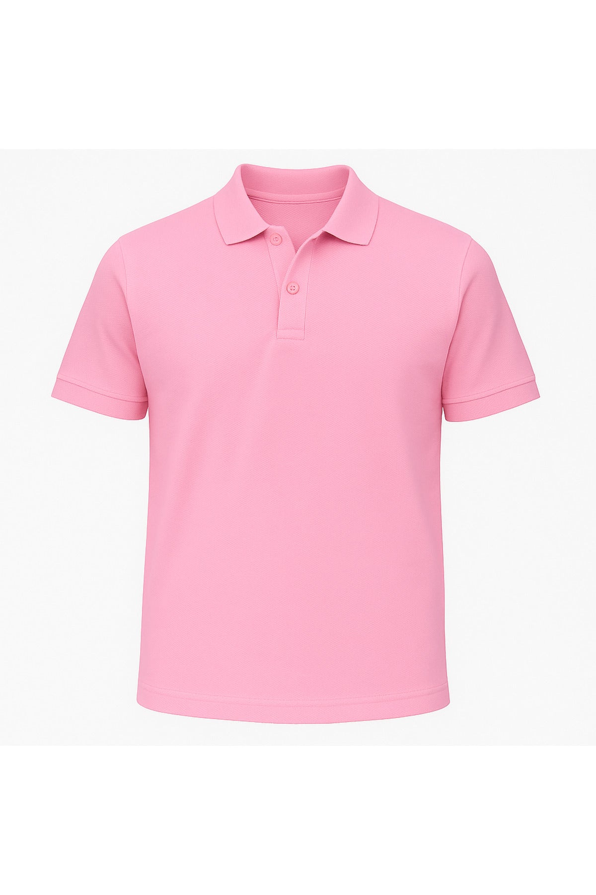 Erkek Açık Pembe Pamuklu Polo Yaka T-shirt
