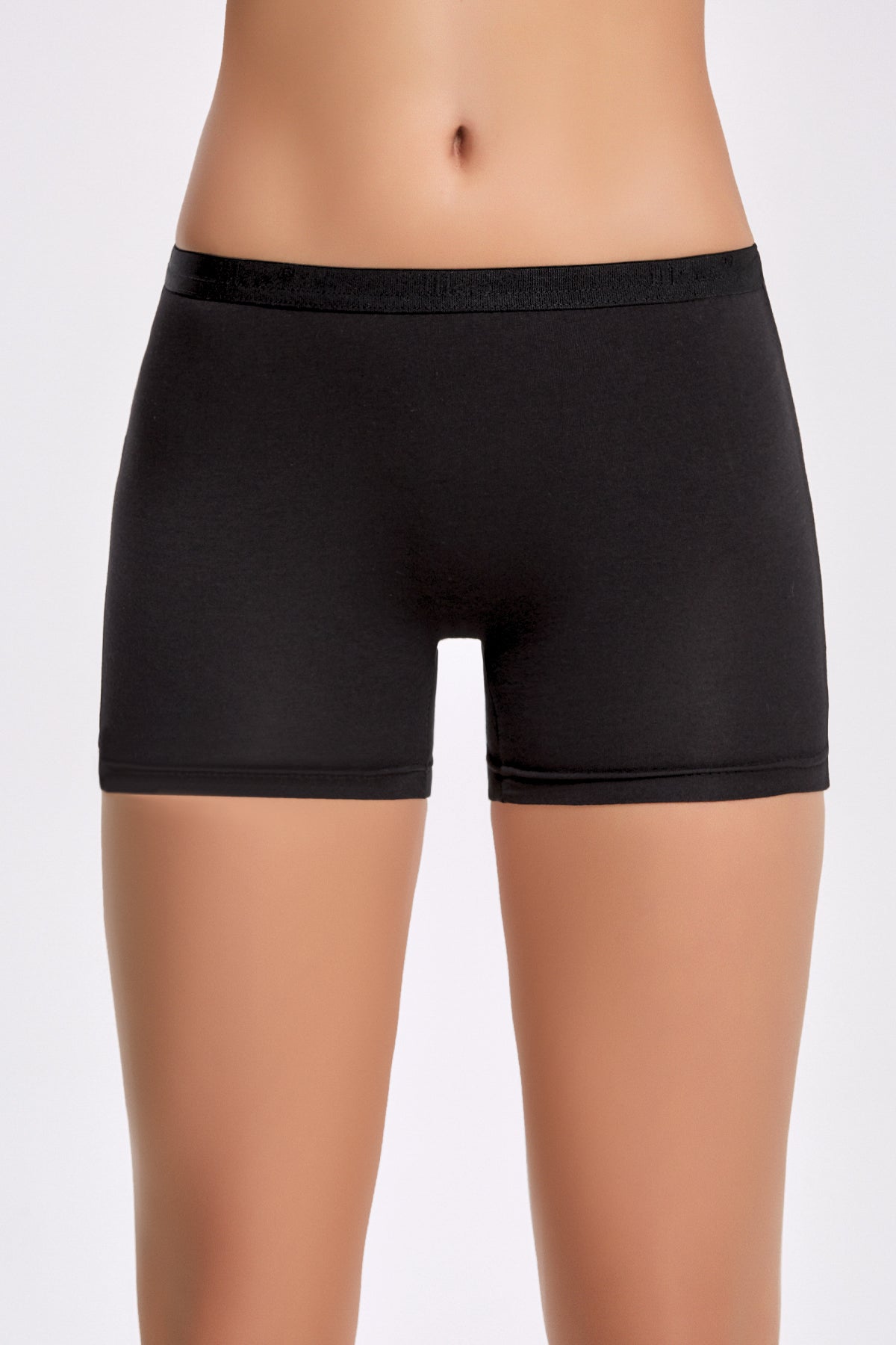 Kadın Pamuklu & Modal Siyah 3'lü Boxer Şort
