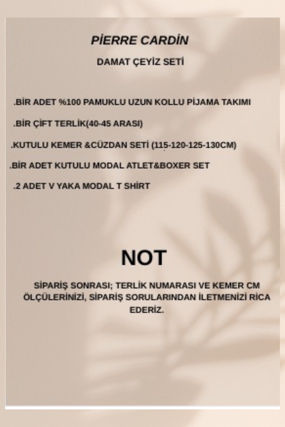 Erkek Bordo Lisanslı Kutulu 12 Parça Damat Çeyiz Seti