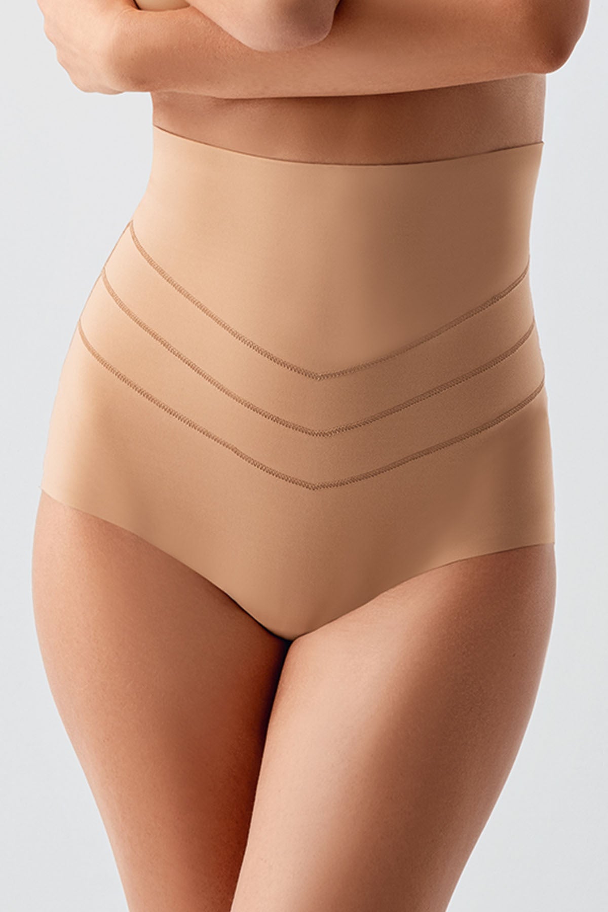 Beli Silikonlu Çift Kat Yarım Slip Korse 2'li - Toparlayıcı ve Şekillendirici
