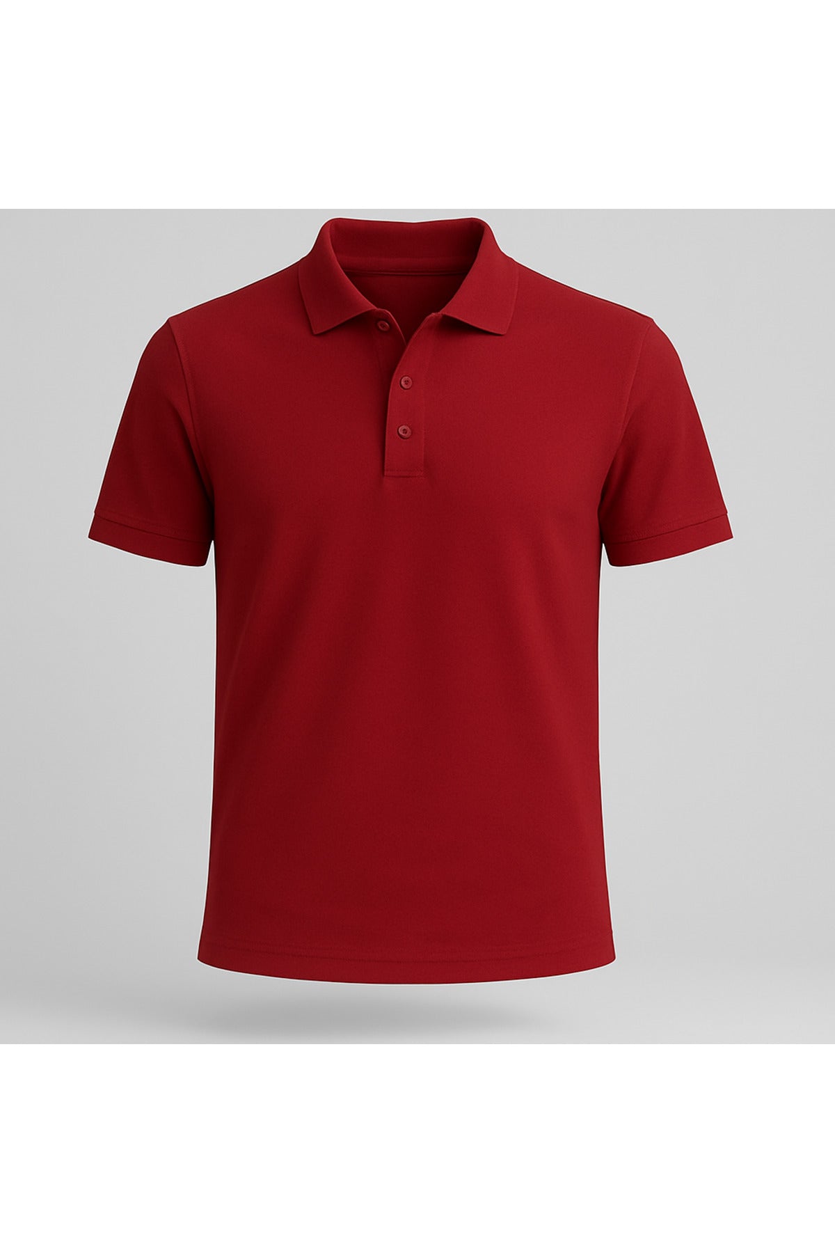 Erkek Bordo Pamuklu Polo Yaka T-shirt
