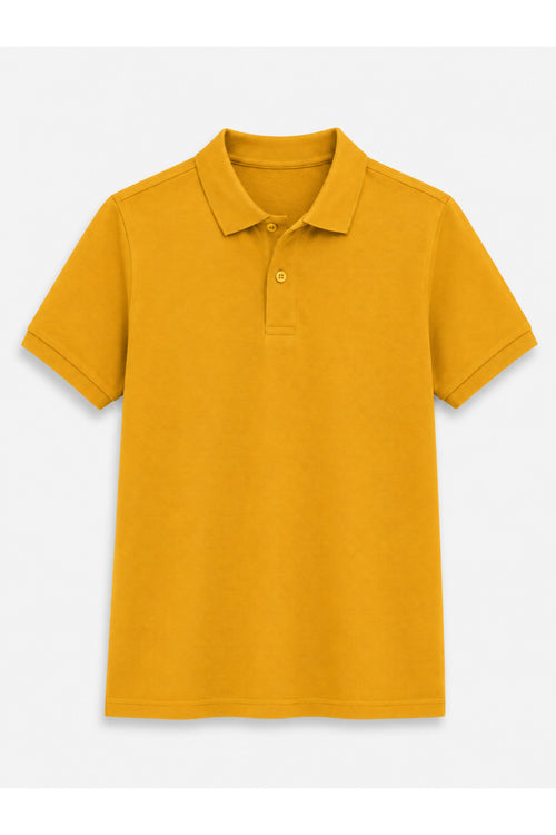 Hardal Kısa Kollu Polo Yaka Lakos Okul T-shirt R.O.Z.O.KU.LT.E.L.T.