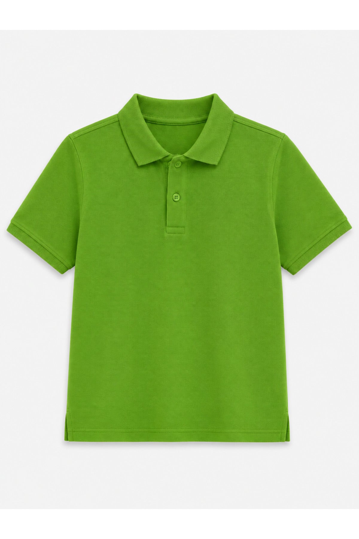 Yeşil Kısa Kollu Polo Yaka Lakos Okul T-shirt R.O.Z.O.KU.LT.E.L.T.