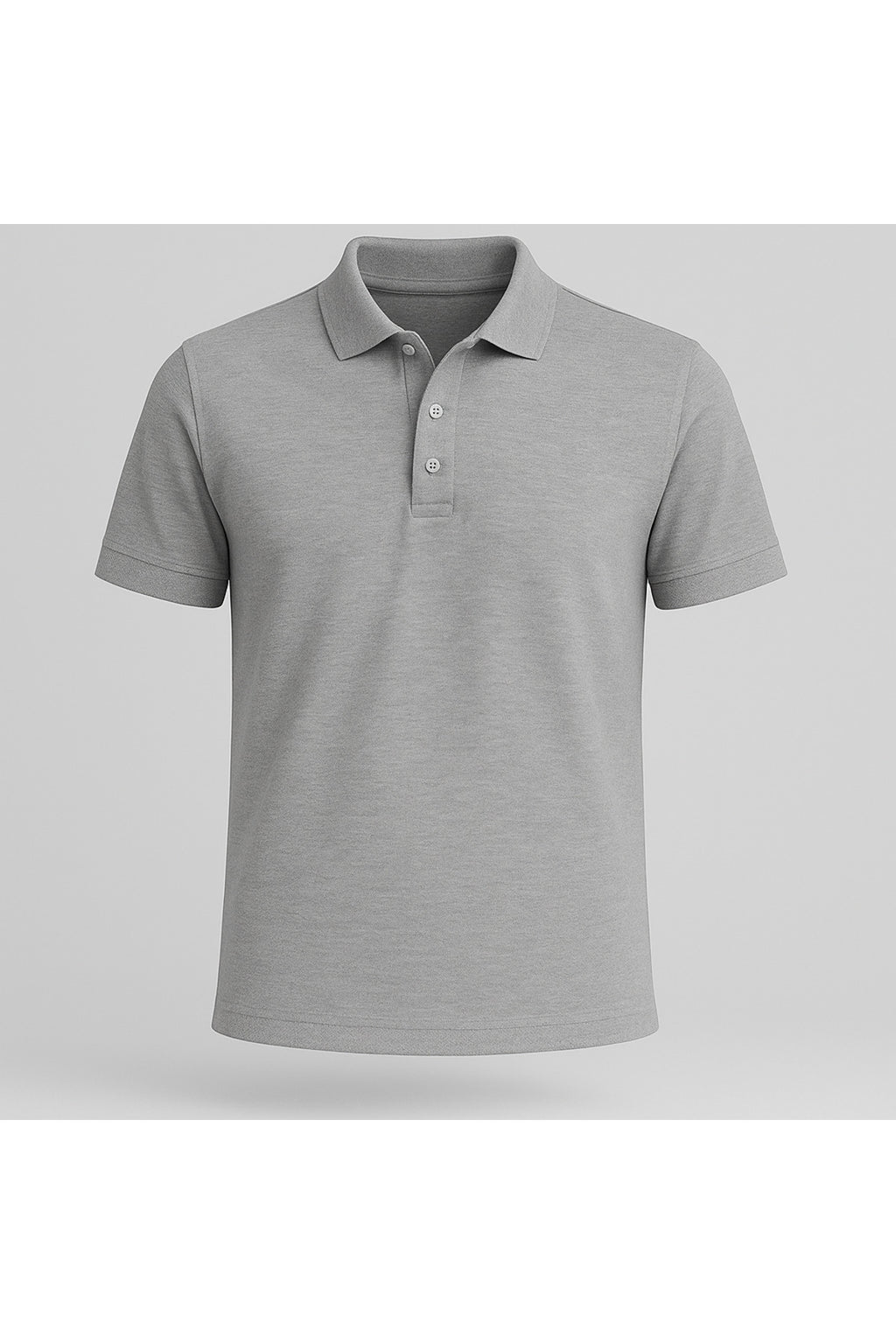 Erkek Gri Pamuklu Polo Yaka T-shirt