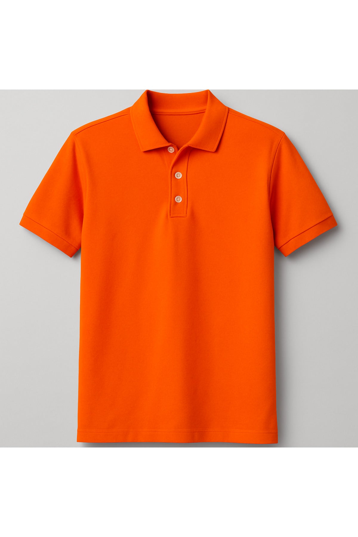 Erkek Turuncu Pamuklu Polo Yaka T-shirt