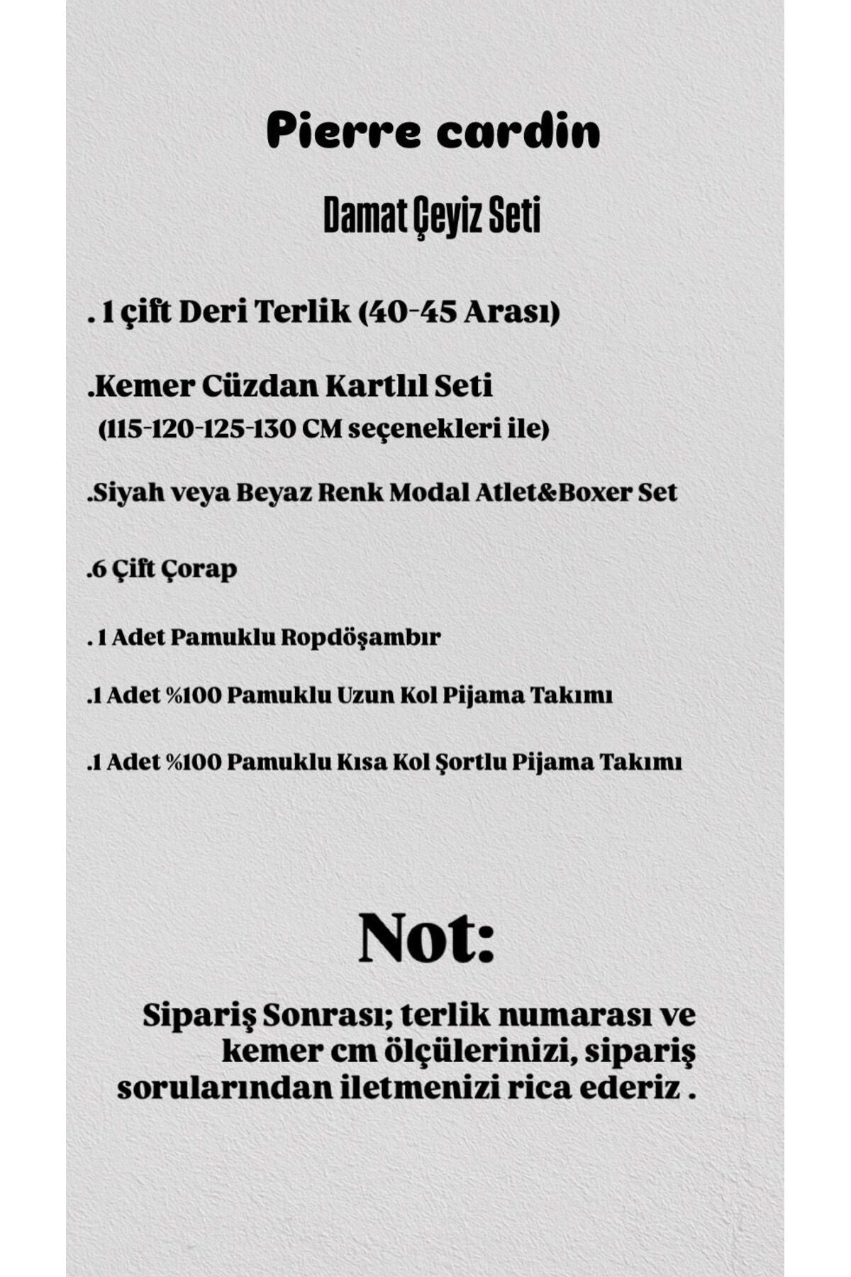 Erkek Çeyizlik Set Siyah Lisanslı Kutulu 7'li Damat Seti