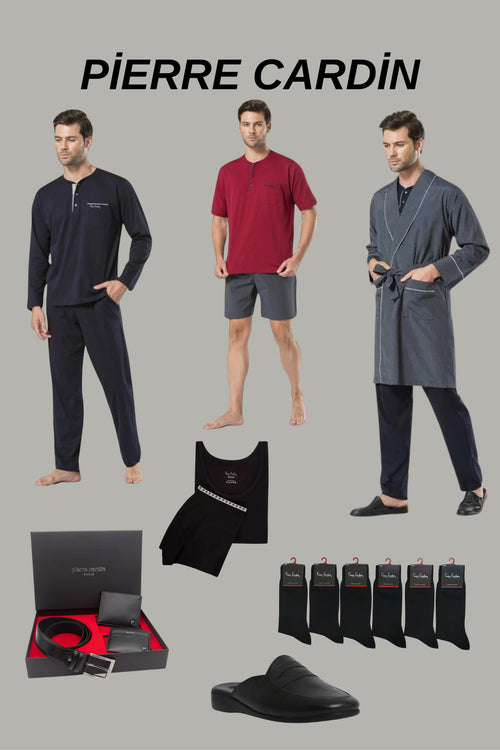 Erkek Çeyizlik Set Lacivert Lisanslı Kutulu 7'li Damat Seti